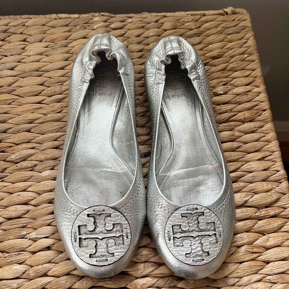 Tory Burch silver Minnie